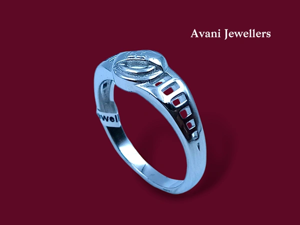 Avani Jewellers Silver Gents Plain Ring - 4.09, 24