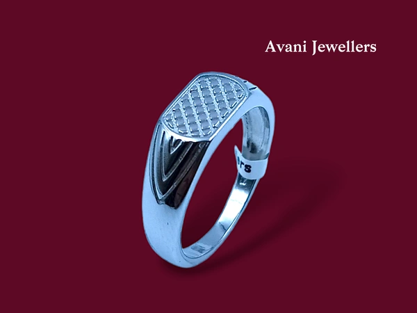 Avani Jewellers Silver Gents Plain Ring - 4.22, 22