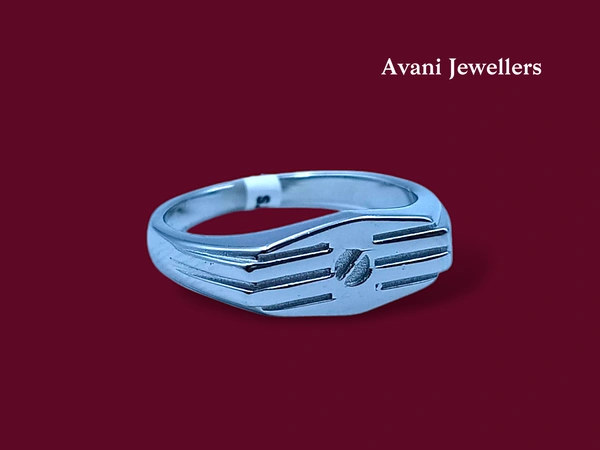 Avani Jewellers Silver Gents Plain Ring - 4.01, 22