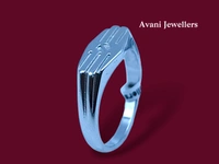 Avani Jewellers Silver Gents Plain Ring - 4.01, 22