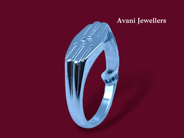 Avani Jewellers Silver Gents Plain Ring - 4.01, 22
