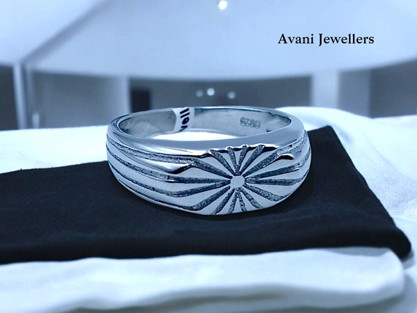 Avani Jewellers Silver Gents Plain Ring - 3.96