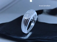 Avani Jewellers Silver Gents Plain Ring - 3.96