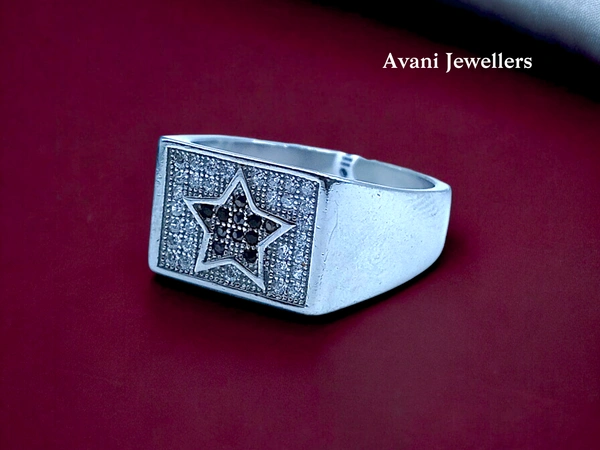 Avani Jewellers Silver Gents Fancy Rings - 5.94, 26