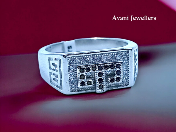 Avani Jewellers Silver Gents Fancy Rings - 6.3, 24