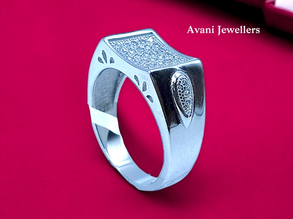 Avani Jewellers Silver Gents Fancy Rings - 6.9, 24