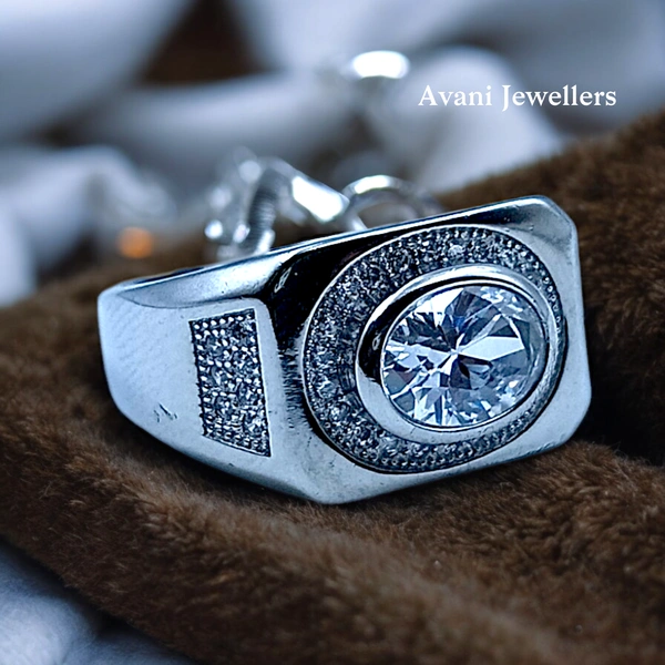 Avani Jewellers Silver Gents Fancy Rings - 6.15, 18