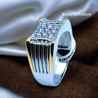 Avani Jewellers Silver Gents Fancy Rings - 8.25, 25