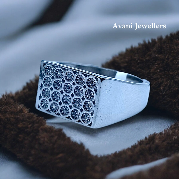 Avani Jewellers Silver Gents Fancy Rings - 5.7, 23