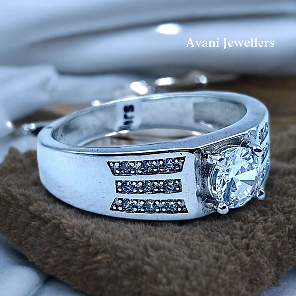 Avani Jewellers Silver Gents Fancy Rings - 5.45, 25
