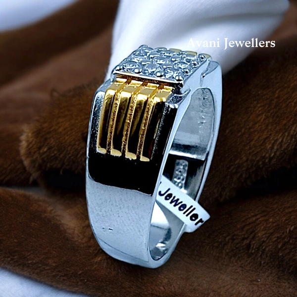 Avani Jewellers Silver Gents Fancy Rings - 6.65, 26