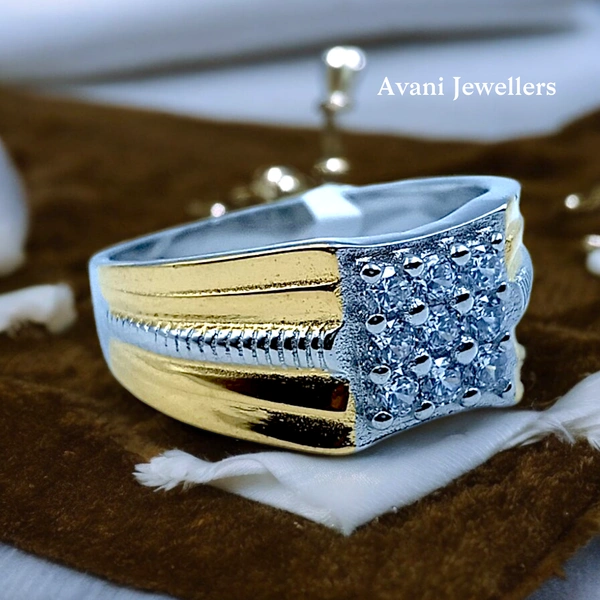 Avani Jewellers Silver Gents Fancy Rings - 6.43, 25