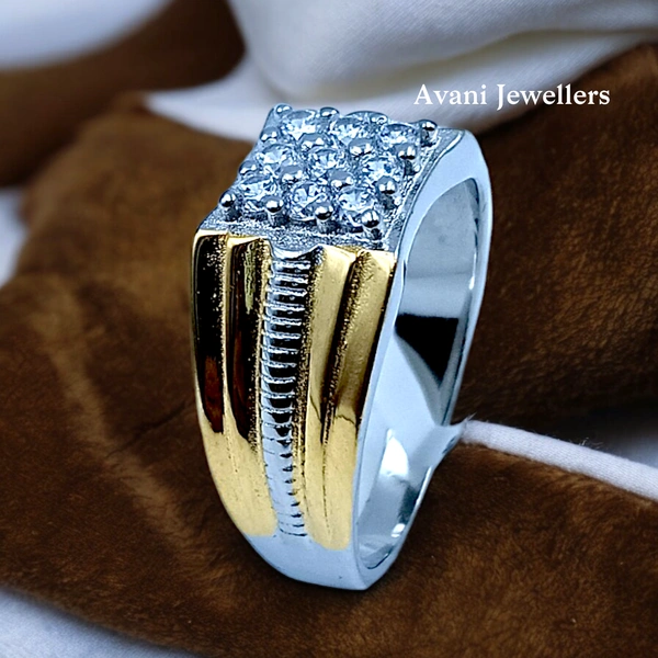 Avani Jewellers Silver Gents Fancy Rings - 6.43, 25