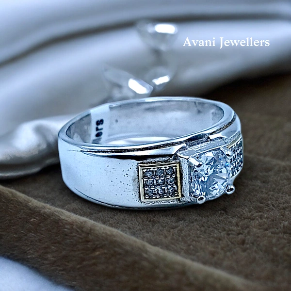 Avani Jewellers Silver Gents Fancy Rings - 6.6, 27