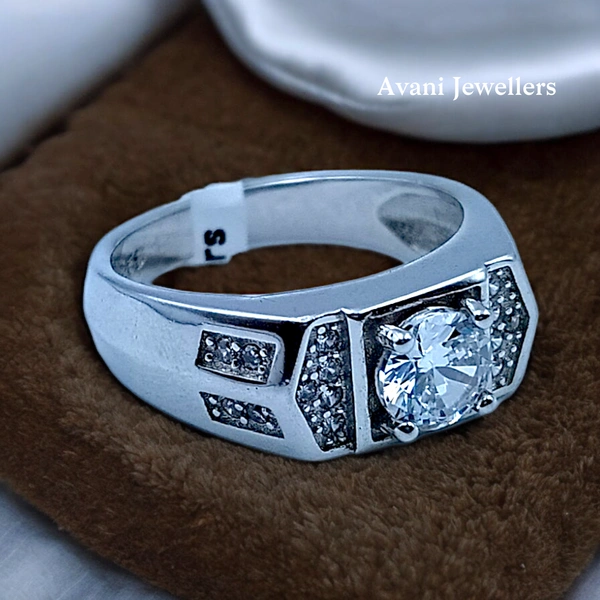 Avani Jewellers Silver Gents Fancy Rings - 5.14, 17