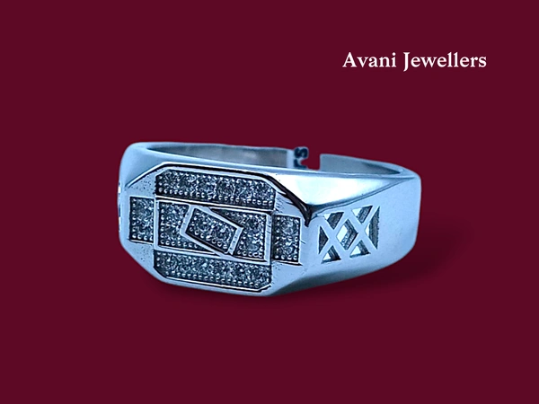Avani Jewellers Silver Gents Fancy Rings - 6.27, 25