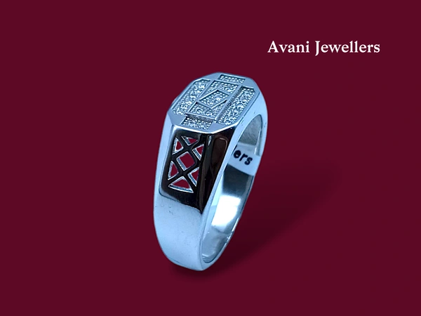 Avani Jewellers Silver Gents Fancy Rings - 6.27, 25