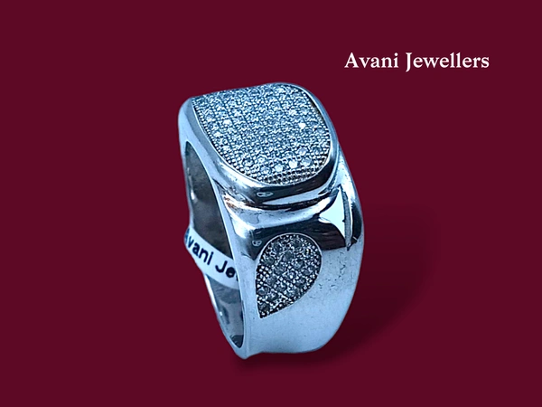Avani Jewellers Silver Gents Fancy Rings - 8.48, 22