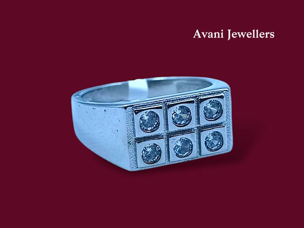 Avani Jewellers Silver Gents Fancy Rings - 5.48, 21
