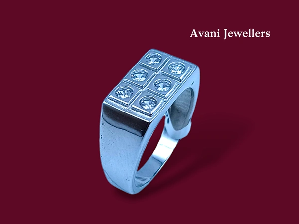 Avani Jewellers Silver Gents Fancy Rings - 5.48, 21