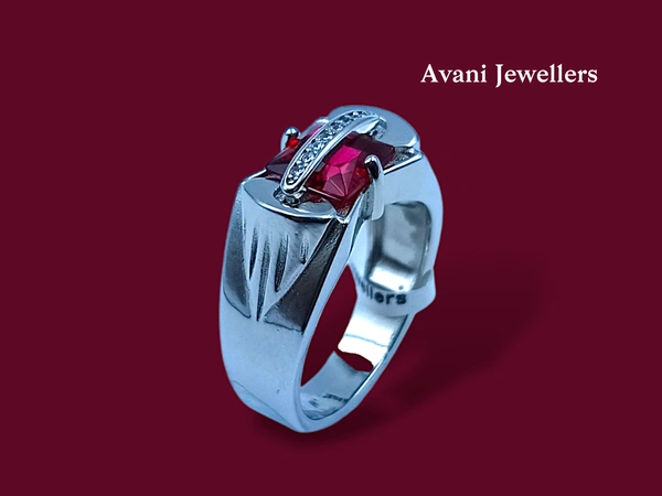 Avani Jewellers Silver Gents Fancy Rings - 7.55, 24