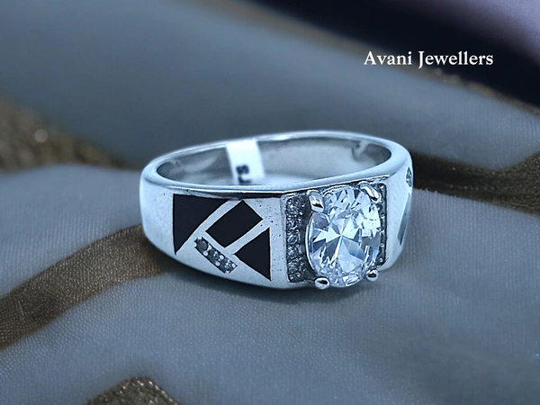 Avani Jewellers Silver Gents Fancy Rings - 6.19, 23