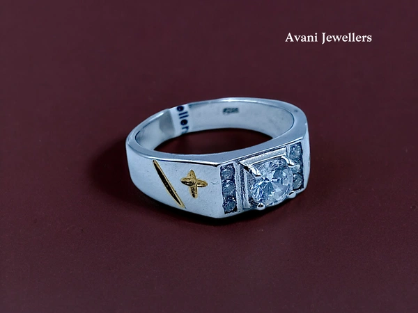 Avani Jewellers Silver Gents Fancy Rings - 6.66, 28