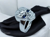Avani Jewellers Silver Gents Fancy Rings - 7.35, Shocking Pink