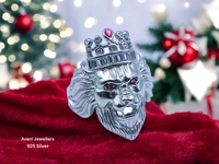 Avani Jewellers Silver Gents Fancy Rings - 9.03, Shocking Pink