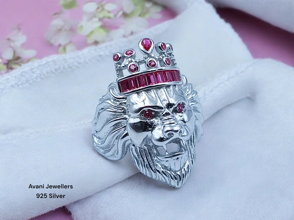 Avani Jewellers Silver Gents Fancy Rings - 9.04, White