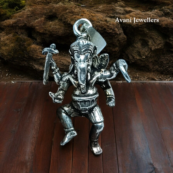 Silver God Pendant - 6.3