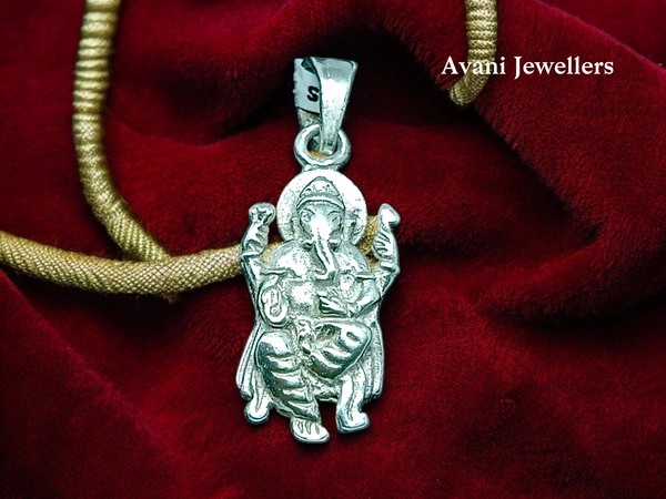 Avani Jewellers Silver God Pendant - 2.38