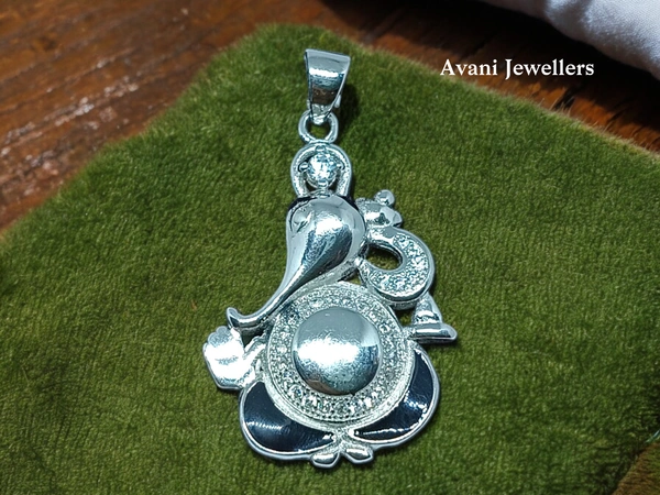 Silver God Pendant - 4.25