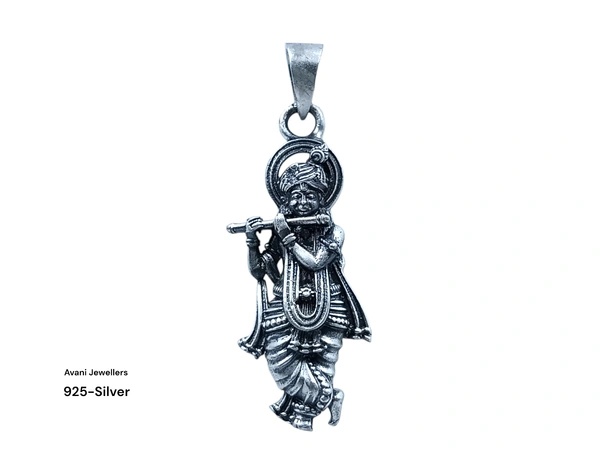 Silver God Pendant - 4.25