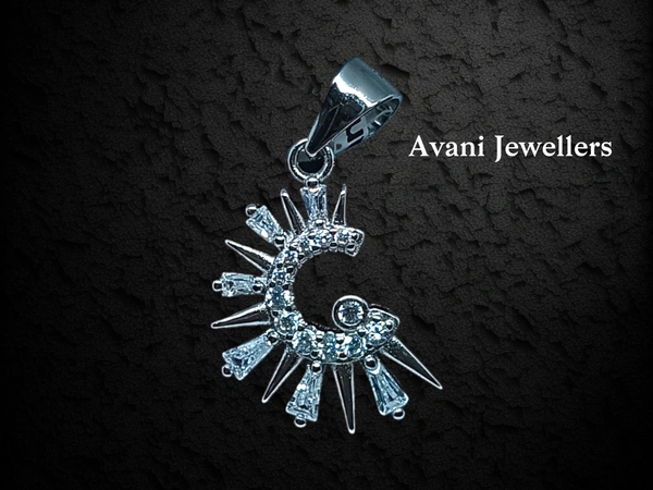 Avani Jewellers Silver Italian Fancy Pendant Set - 3.67