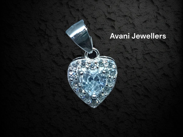 Avani Jewellers Silver Italian Fancy Pendant Set - 3.48