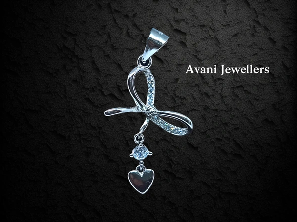 Avani Jewellers Silver Italian Fancy Pendant Set - 3.68