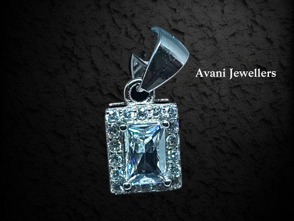 Avani Jewellers Silver Italian Fancy Pendant Set - 3.78