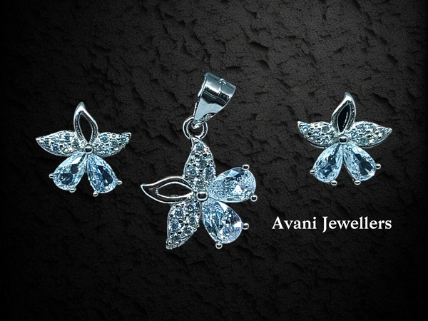 Avani Jewellers Silver Italian Fancy Pendant Set - 3.15