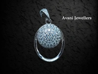 Avani Jewellers Silver Italian Fancy Pendant Set - 4.68