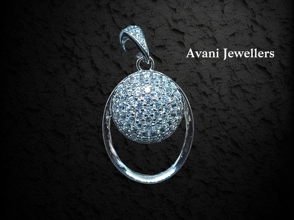Avani Jewellers Silver Italian Fancy Pendant Set - 4.68