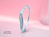 Avani Jewellers Silver Ladies Fancy Kade - 11.43, Free Size