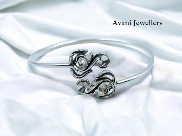 Avani Jewellers Silver Ladies Plain Kade - 10.3, Adjustable