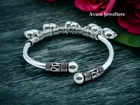 Avani Jewellers Silver Ladies Plain Kade - 19.3, Adjustable