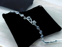 Avani Jewellers Silver Ladies Fancy Bracelet - 6.46, Adjustable