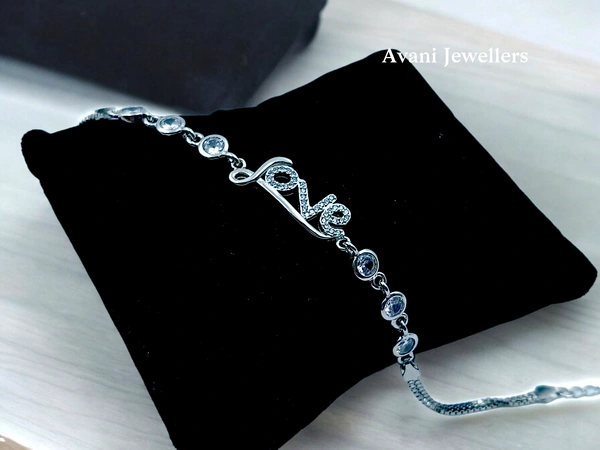 Avani Jewellers Silver Ladies Fancy Bracelet - 6.46, Adjustable