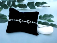 Avani Jewellers Silver Ladies Fancy Bracelet - 6.87, Adjustable