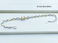 Avani Jewellers Silver Ladies Fancy Bracelet - 7.69, Adjustable