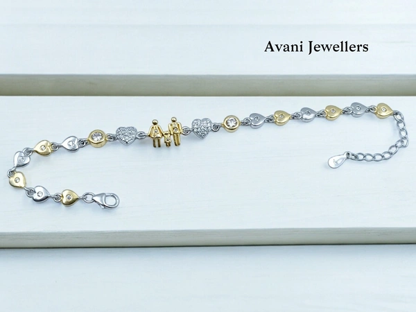 Avani Jewellers Silver Ladies Fancy Bracelet - 7.69, Adjustable