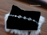Avani Jewellers Silver Ladies Fancy Bracelet - 6.12, Adjustable